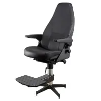 Norsap 800 comfort stoel leer incl. vijfteensvoet & voetensteun US.905041